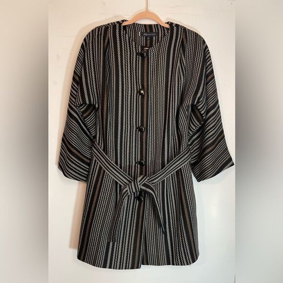 Anne Klein Wool Blend Button Front Coat XL - Picture 1 of 7